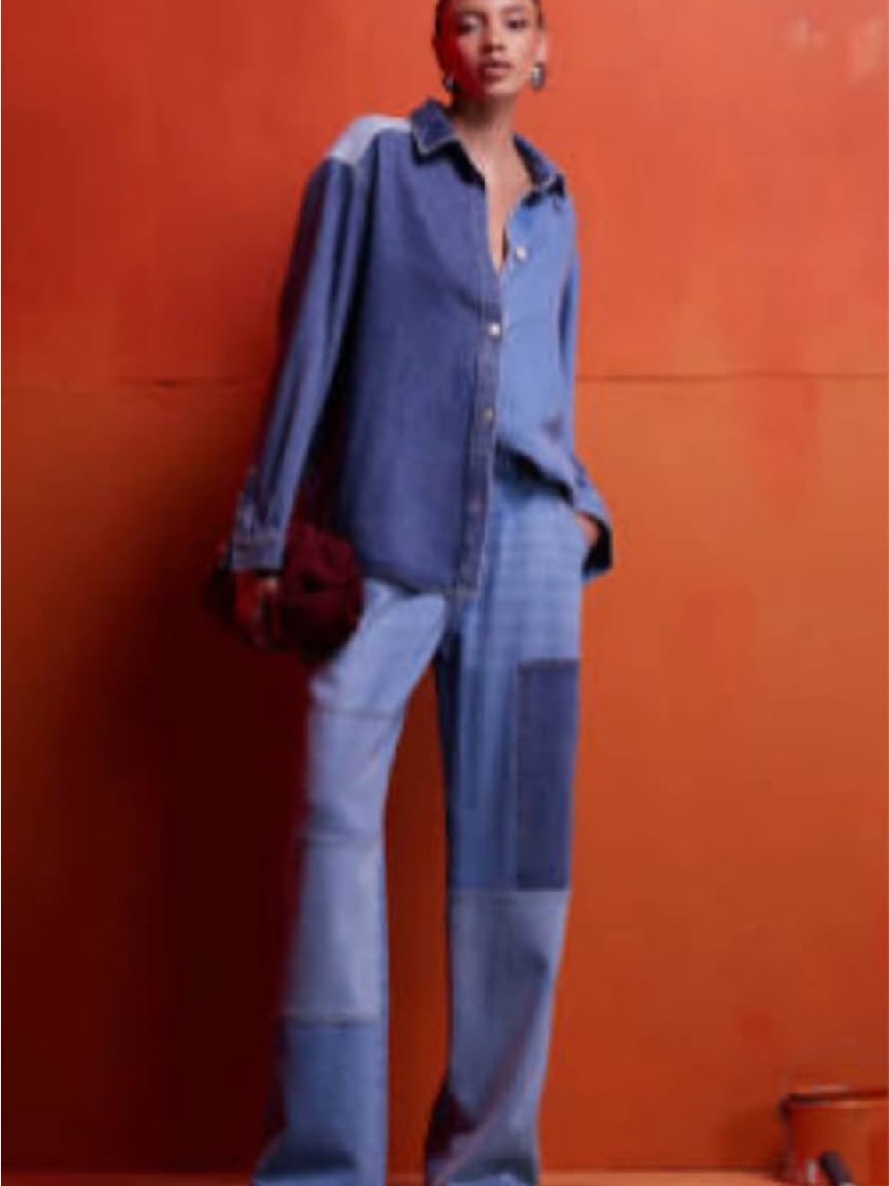 ASOS Blue Denim Button-Up Shirt